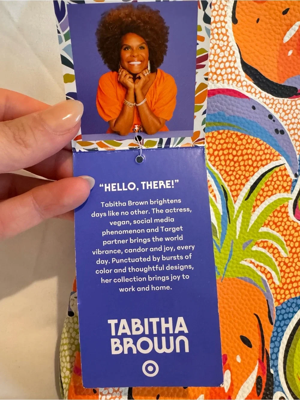 NWT Tabitha Brown 15” Tech Sleeve Fruit Print Laptop/Tablet Fun Colorful